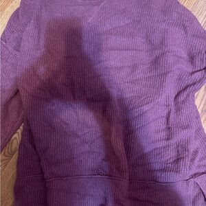 Aerie V-Neck Sweater in Rich Purple